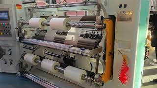 Thermal lamination film slitting rewinding on HN1300 slitter rewinder