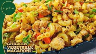 Chicken Vegetable Macaroni Recipe by SooperChef - How to Make Simple Macaroni