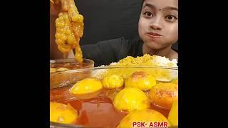 ASMR: EATING SPICY MUTTON FAT CURRY EGG CURRY || #shorts #mukbangn#asmreating #mukbangasmr #asmr