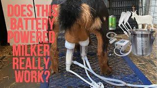 Does This Battery Powered Goat Milker Work?