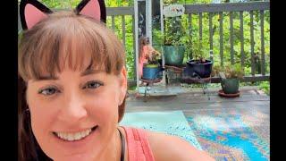 Yoga with Leesa on the Phone with Dad 🩵