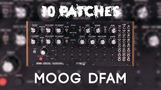 10 Patches on the MOOG DFAM (no talking)