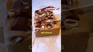 Kinder + fudge =  #fudge #food #recipes #fyp #EasyRecipe