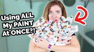 Using EVERY SINGLE Paint Tube I OWN!