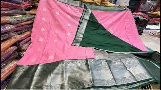 Chickpet Bangalore wholesale Silk sarees||Single saree courier available