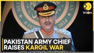 Pakistan General Asim Munir clubs Kargil war with other wars against India | WION