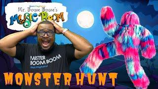 Going on a Monster Hunt Halloween Songs for Kids with Mr. Boom Boom | Music Class for Kids