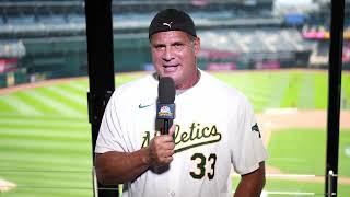 Jose Canseco makes final visit to Oakland Coliseum, A's game