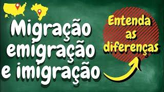 Entenda as DIFERENÇAS entre migração, emigração e imigração