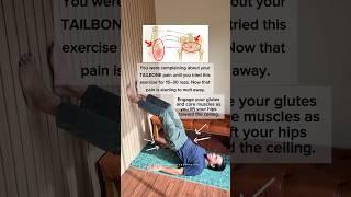 Tailbone Pain Relief Exercise!! #tailbonepain
