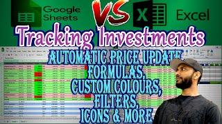 Investment Tracker - Excel Vs Google Sheet Tutorial