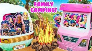 LOL Drip Drop and Splatters Family CAMPING TRIP! Fun Adventures S'mores Campfire Stories