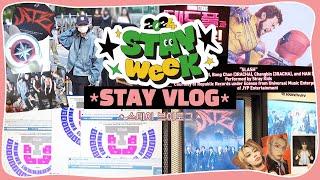 (eng) STAY VLOG | 2024 스테이위크를 보내는 브이로그 • 뮤뱅 사녹 출근길 • 사웨 럭드 • 스키즈 콘서트 티켓팅 • 앨범깡 | STAYWEEK 덕질브이로그