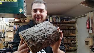 Woodturning a Chestnut log bowl for the Vicar