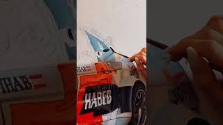 Modern car Art vs real car Art