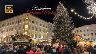 Rosenheim Christmas Market & its 50 lovingly designed stalls - 4K HDR