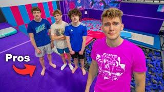 Game Of F.L.I.P. VS Pros At My Trampoline Park!