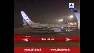 PM Modi's plane takes off for Delhi