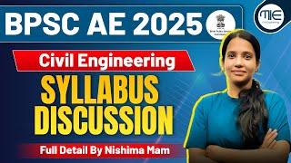 BPSC AE 2025 New Recruitment Syllabus | BPSC AE Syllabus Discussion | Full Detail by Nishima Ma'am.