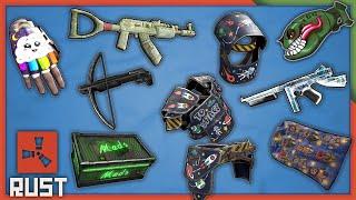 Rust Skins | Cold Hunter Thompson, Neon Meds Box, Rainbow Pony Gloves, Space Raider Set #223