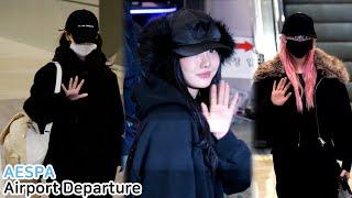 에스파 윈터없는 카젤닝 출국 직캠 aespa Airport Departure｜김포공항 241214