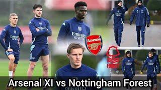 arsenal training | Bukayo Saka, Troassard, Odegaard, Calafiori, Tomiyasu, Rise, Zinchenko, Timber