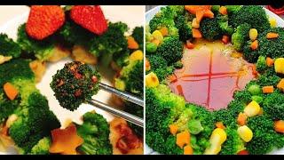 Potato Balls & Broccoli Christmas Wreath Recipe