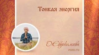 Тонкая энергия. Ольга Евдокимова