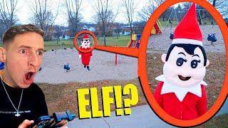 MON DRONE A FILMÉ L'ELF DANS UN PARC HANTÉ ! ELF Toboggan Parc de Jeux !