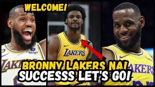 SUCCESS! Bronny at Lebron First Father-Son DUO in NBA HISTORY! LAKERS NA!