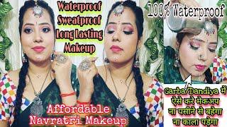 2022 Navratri Garba Night/Dandiya Makeup Tutorial | Long-Lasting Navratri Makeup | Festival Makeup