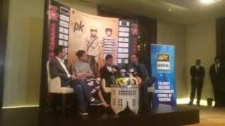 Aamir Khan, Rajkumar Hirani promote PK in Dubai