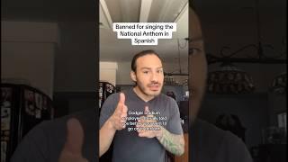 Banned from Dodger stadium for singing the National Anthem in Spanish.