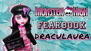 Monster High FEARBOOK Draculaura Doll Unboxing & Review! 