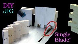 How to Make Finger Joints on a Table Saw with a Single Blade - DIY JIG