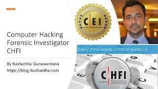 Computer Hacking Forensic Investigator programme explained | What is CHFI