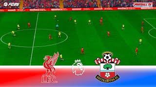 LIVERPOOL vs SOUTHAMPTON - Premier League 2025 | Full Match All Goals | FC 25 Gameplay PC