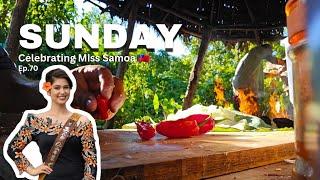 A UMU DEDICATED TO THE MISS SAMOA WIN | UMU ULU, LUAU MAMOE, FAIAI ELEGI & MORE | SUNDAY COOKING