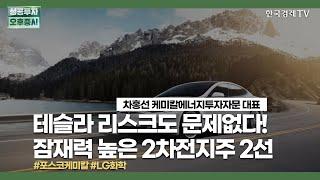 테슬라 리스크도 문제없다! 잠재력 높은 2차전지주 2선/ 차홍선 케미칼에너지투자자문 대표 / 집중진단 / 성공투자 오후증시 / 한국경제TV