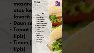 Resep Sandwich keju sayuran