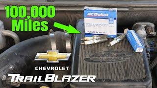 How to change spark plugs on a Chevy Trailblazer | GM Atlas 4200 Inline 6 cylinder spark plugs