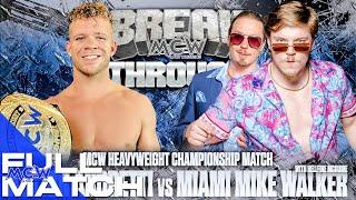 MCW Pro Wrestling: Action Andretti Defends His Title Against Miami Mike - FULL MATCH, AEW, WWE