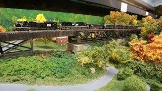 LAYOUT TOUR - N scale - Norfolk Southern - Pocahontas Division - Modern Day Layout