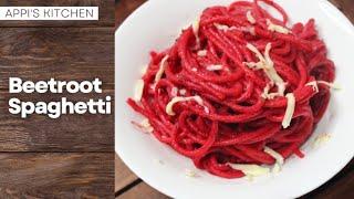 Beetroot spaghetti | spaghetti with beetroot sauce | pasta recipes | spaghetti recipes | beetroot