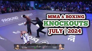 Some of the Best Knockouts in MMA & Boxing | July 2024