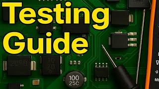Live electronic components testing, names, functions and, pictures - motherboard repair