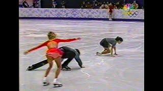 J. SALE COLLISION WITH A. SIKHARULIDZE & E. BEREZHNAYA DURING 2002 OLYMPIC GAMES FS WARM-UP