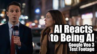 AI Reacts to Being AI: Google Veo 3 Test Footage #veo3 #ai