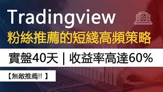 粉絲推薦的tradingview短綫高頻策略 | 實盤40天 | 獲利高達60%【最佳MACD趨勢策略】