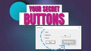 Excel Userform - Trigger Hidden Buttons With Keyboard Combination Shortcuts ExcelVbaIsFun